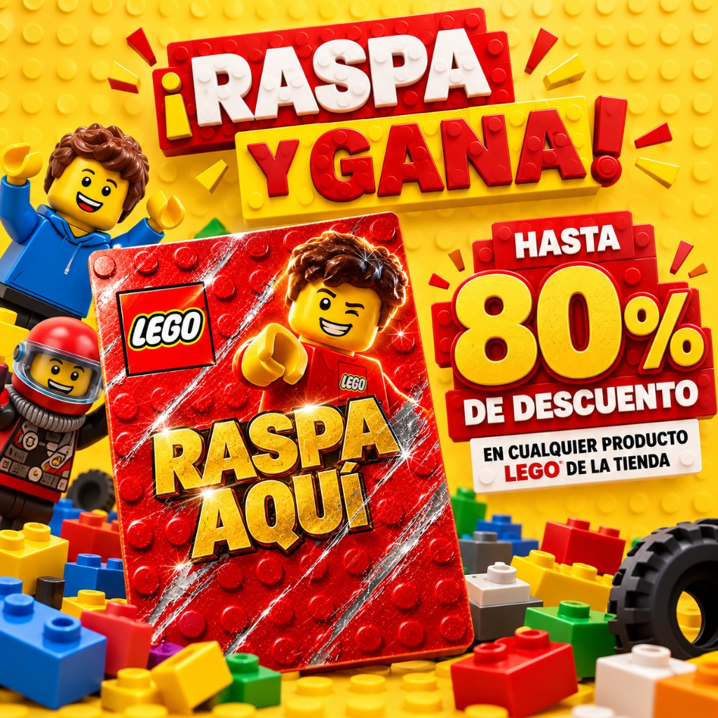 ¡Raspa y gana! Hasta 80% de descuento en la tienda Pecas